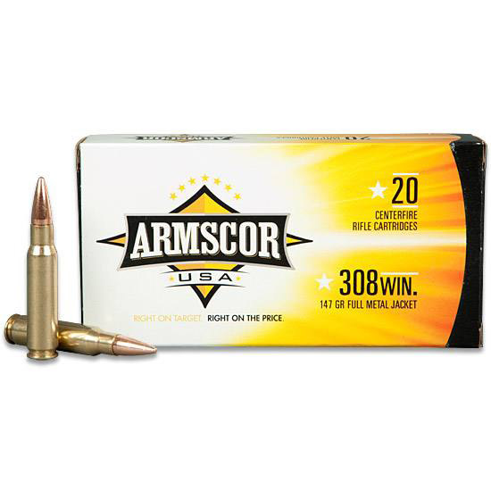 ARMSCOR AMMO 308WIN 168GR HPBT 20/10 - Ammunition